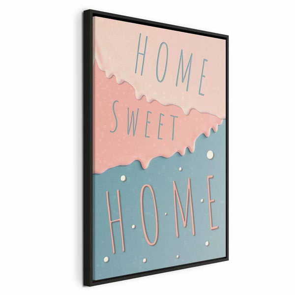 Quadro - Inscriptions: Home Sweet Home (1 Part) Vertical