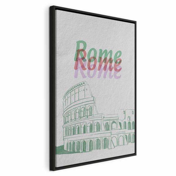 Quadro - Rome in Watercolours (1 Part) Vertical