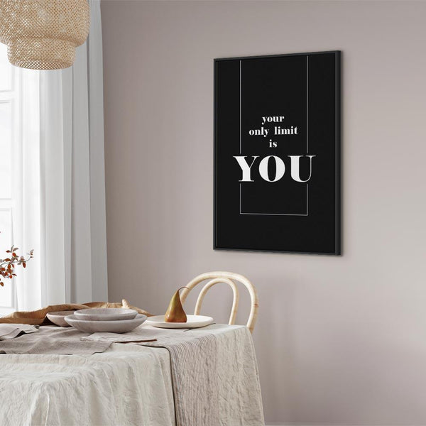 Quadro - Key to Success (1-part) - Black and White English Inscriptions