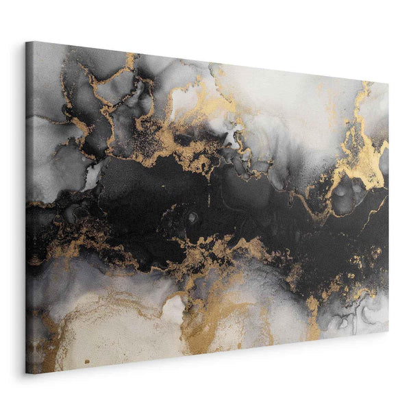 Quadro - Golden explosions – abstract pattern inspired by marble