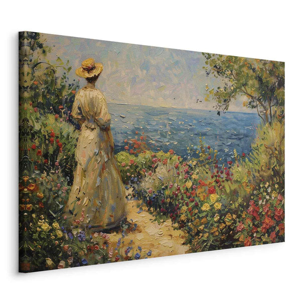 Quadro - Nostalgic impression - a pensive woman contemplating