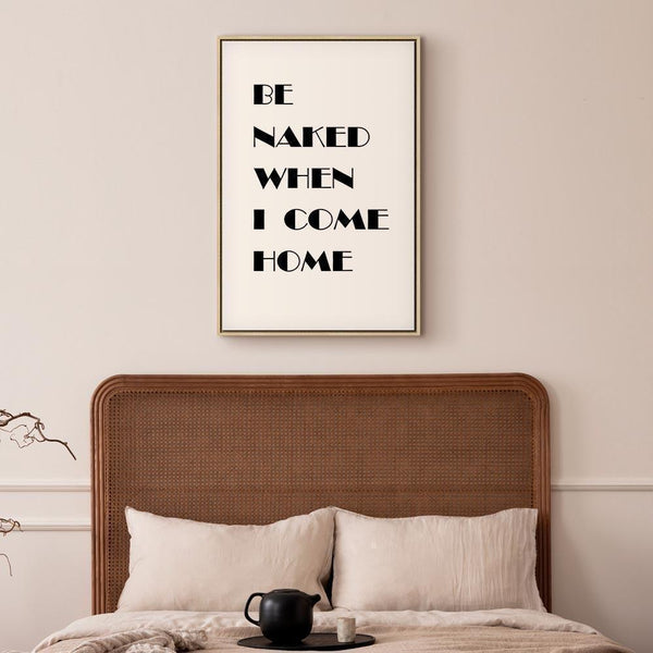 Quadro - Homecoming (1-part) - Black and White English Inscriptions