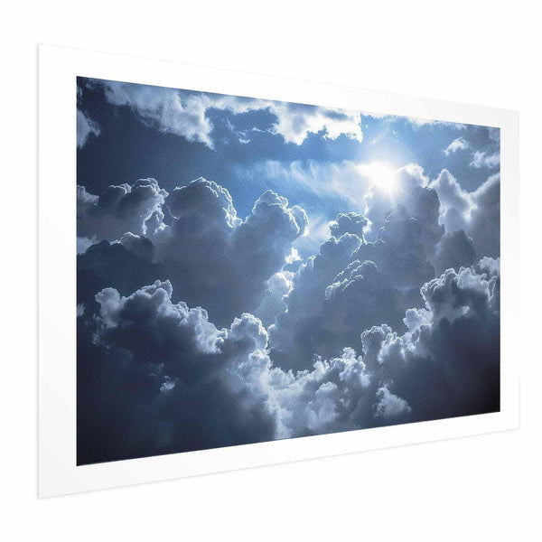 Poster - Lively Scene: The Sun Battling the Clouds