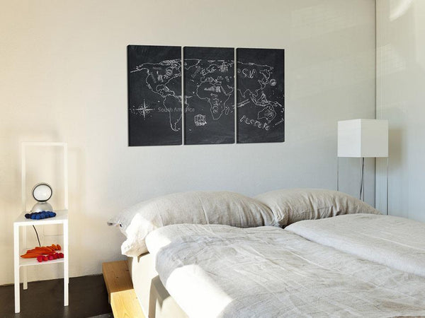 Quadro di sughero - Travel broadens the mind (triptych)