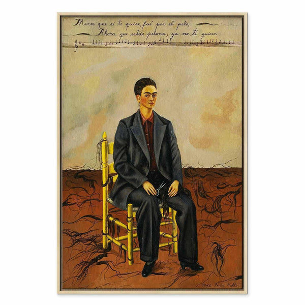 Quadro - Frida Kahlo – Self-Portrait with Cropped Hair