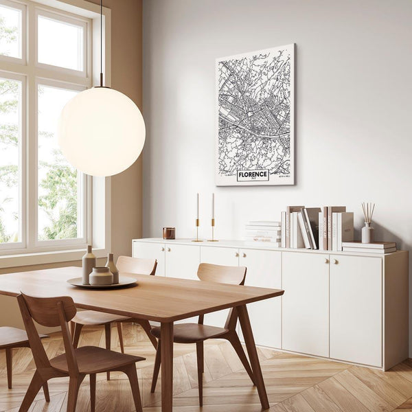 Quadro - Florence Map (1 Part) Vertical