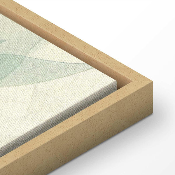 Quadro - Watercolor Botanical Motif Delicate Green-Beige Leaves