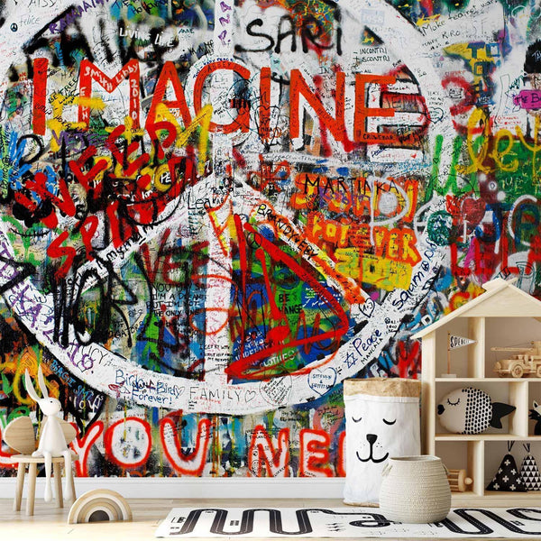 Carta da parati - Hippie Graffiti