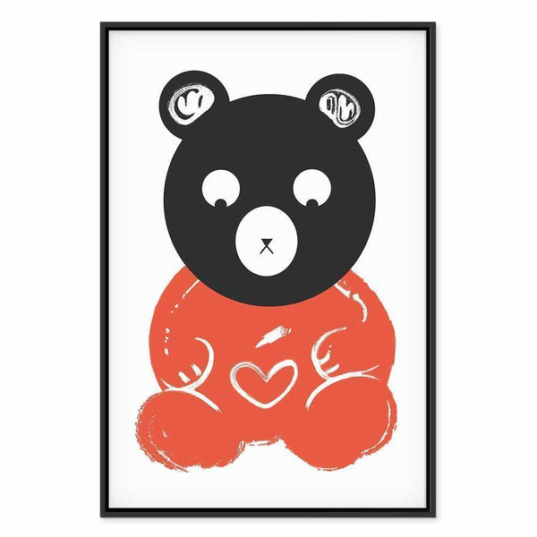 Quadro - Thoughtful Bear (1 Part) Vertical