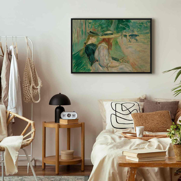 Quadro - Berthe Morisot – Sur un banc de Bois de Boulogne