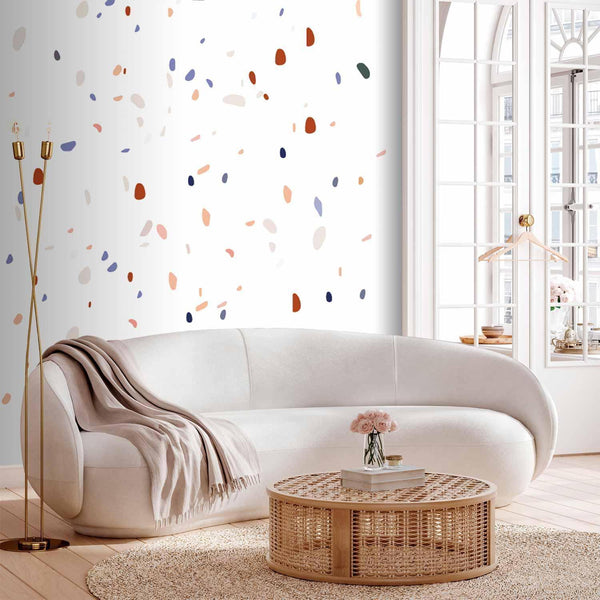 Carta da parati - Classic Terrazzo on White Background
