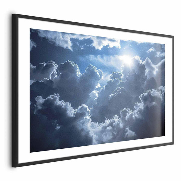 Poster - Lively Scene: The Sun Battling the Clouds