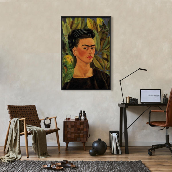 Quadro - Frida Kahlo – Self-Portrait with Bonito