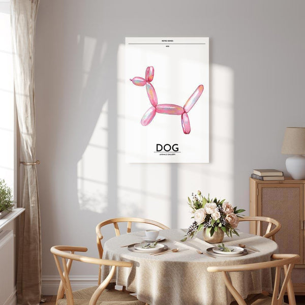 Quadro - Holo-Dog - Colorful Dog in Retro Style