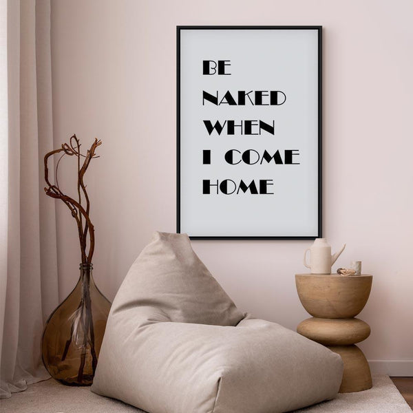 Quadro - Homecoming (1-part) - Black and White English Inscriptions