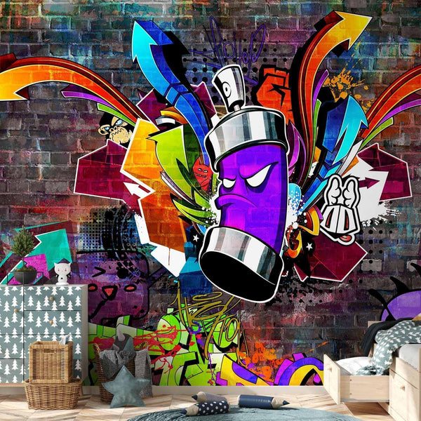 Carta da parati - Graffiti: Colourful attack