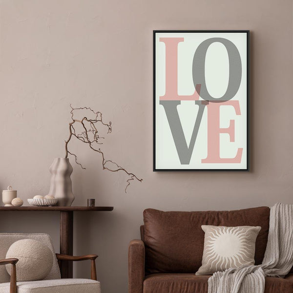 Quadro - Grey Love (1 Part) Vertical