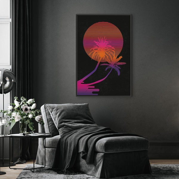 Quadro - Palm at Sunrise (1 Part) Vertical