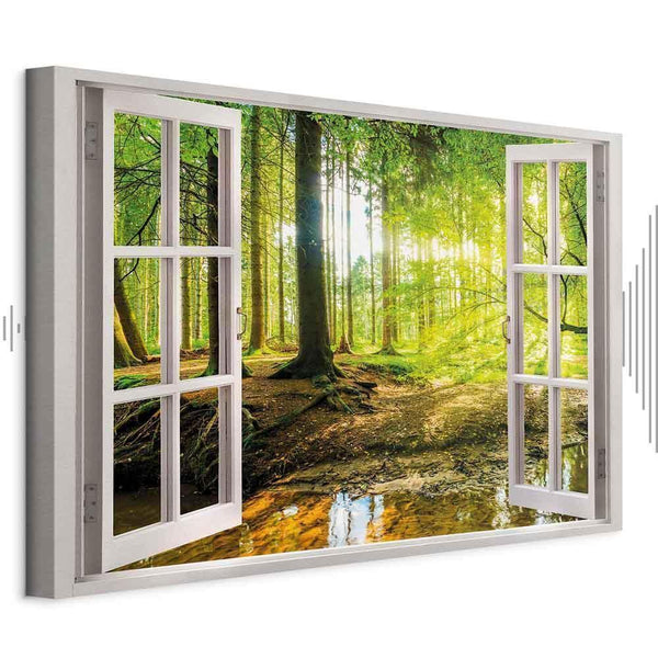 Quadro - Window: View on Forest
