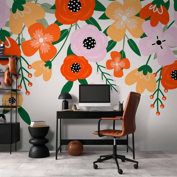 Carta da parati - Colorful Bloom - First Variant