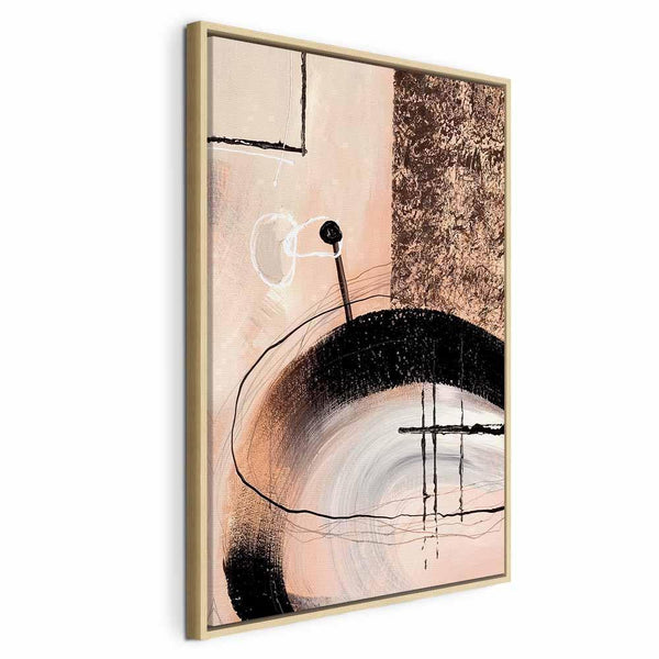 Quadro - Art of Shapes (1-part) - Hand-Painted Abstract Artwork