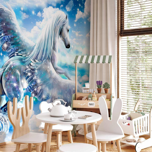 Carta da parati - Pegasus (Blue)
