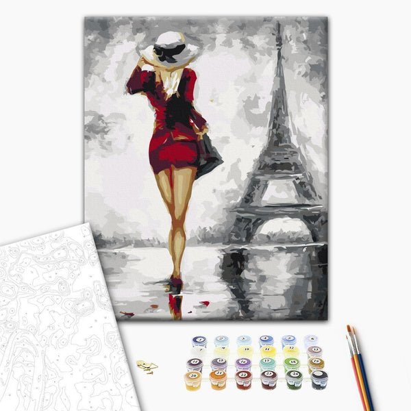 Quadro fai da te - Parisian Girl