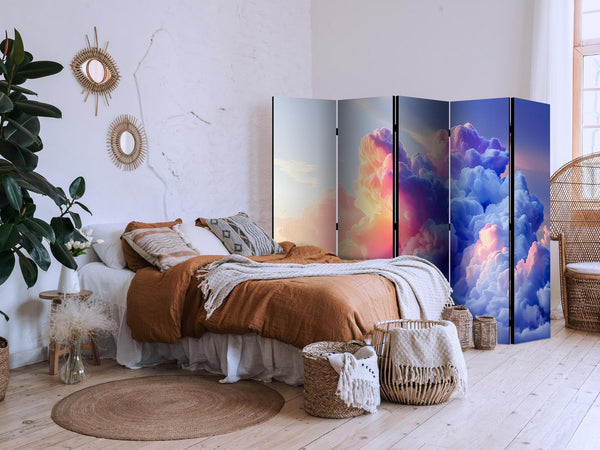 Paravento - Clouds Like Painted: Artistic Brushes of Dawn Painting the Sky