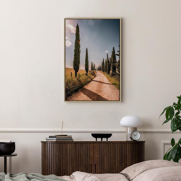 Quadro - Italian cypresses (1 Part) Vertical