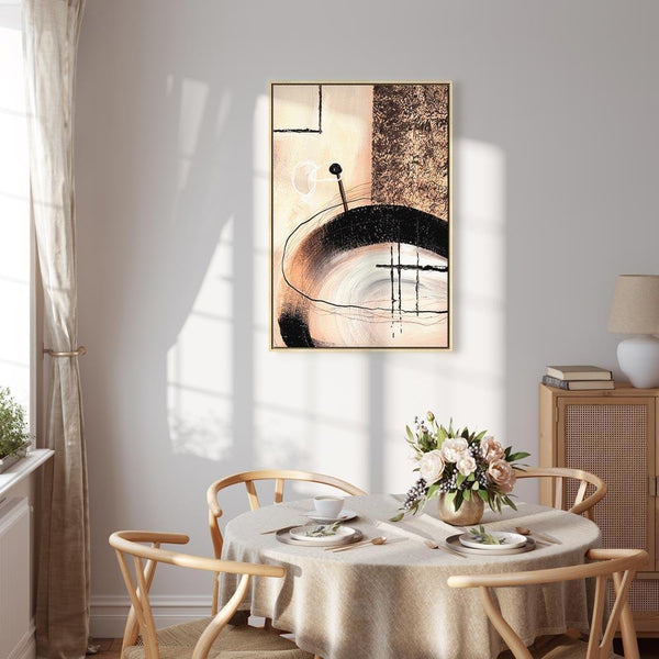 Quadro - Art of Shapes (1-part) - Hand-Painted Abstract Artwork