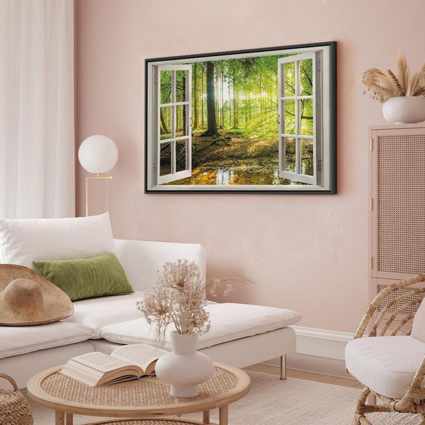 Quadro - Window: View on Forest