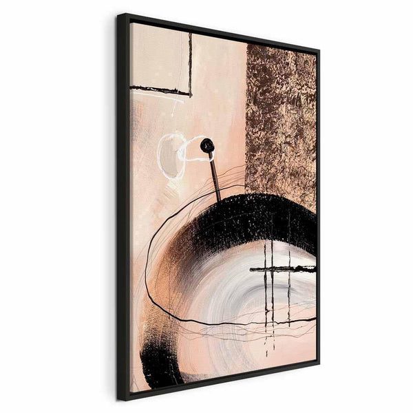 Quadro - Art of Shapes (1-part) - Hand-Painted Abstract Artwork