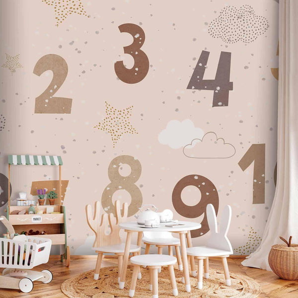 Carta da parati - Numbers Among Snowflakes
