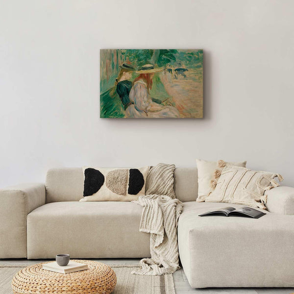 Quadro - Berthe Morisot – Sur un banc de Bois de Boulogne
