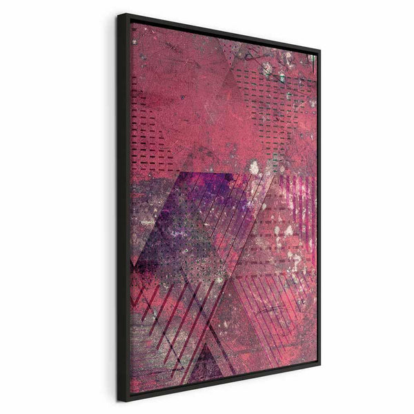 Quadro - Crimson Abstraction (1 Part) Vertical