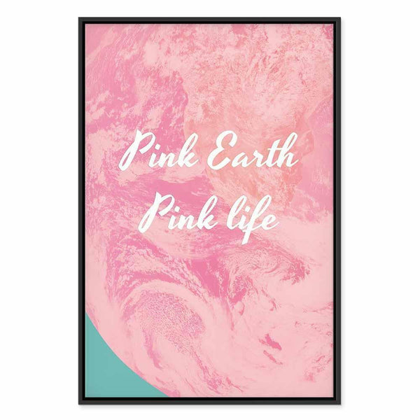 Quadro - Pink Earth, Pink Life (1 Part) Vertical