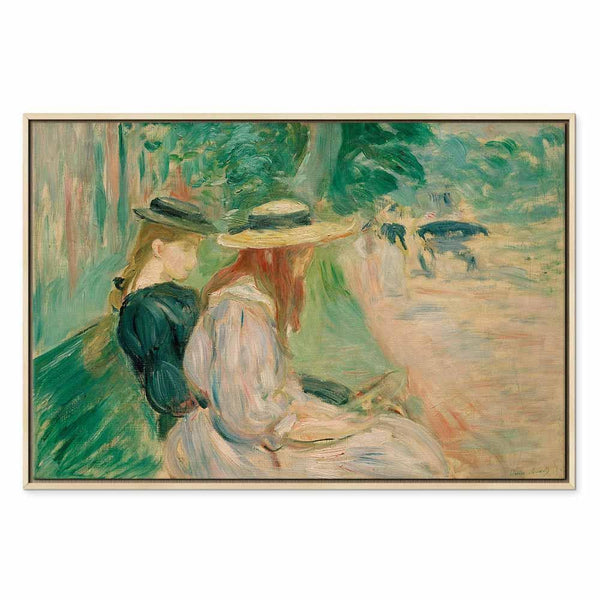 Quadro - Berthe Morisot – Sur un banc de Bois de Boulogne