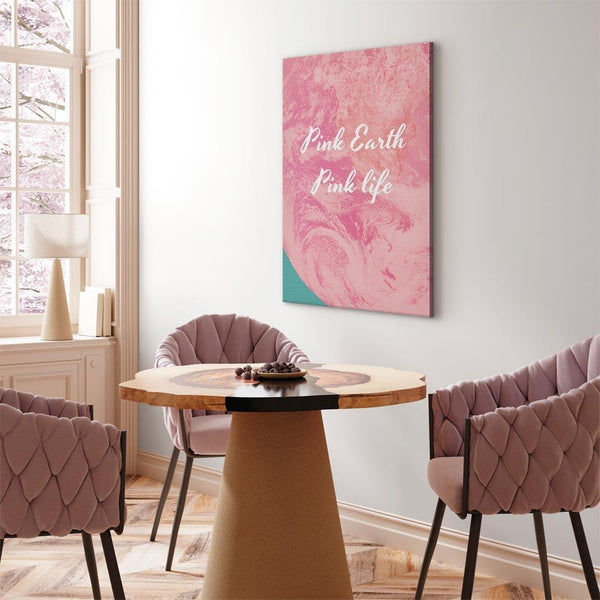 Quadro - Pink Earth, Pink Life (1 Part) Vertical