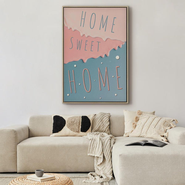Quadro - Inscriptions: Home Sweet Home (1 Part) Vertical