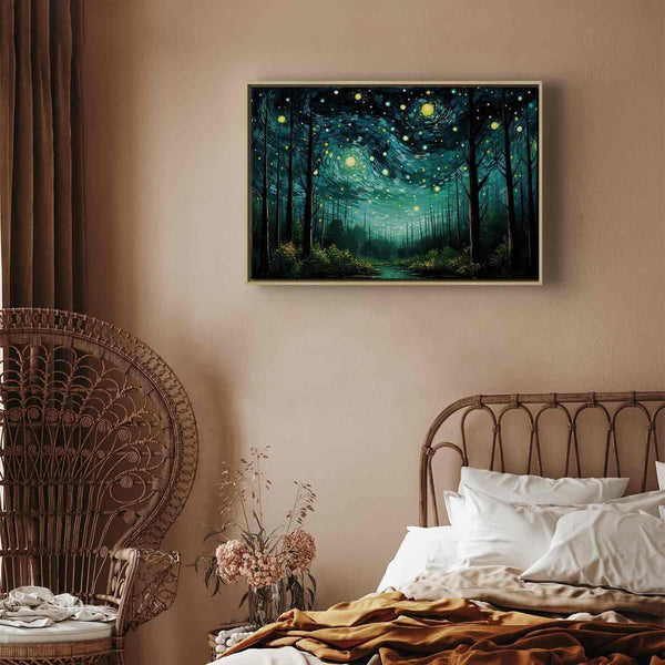 Quadro - Starry night - a contemporary version of Van Gogh's night sky