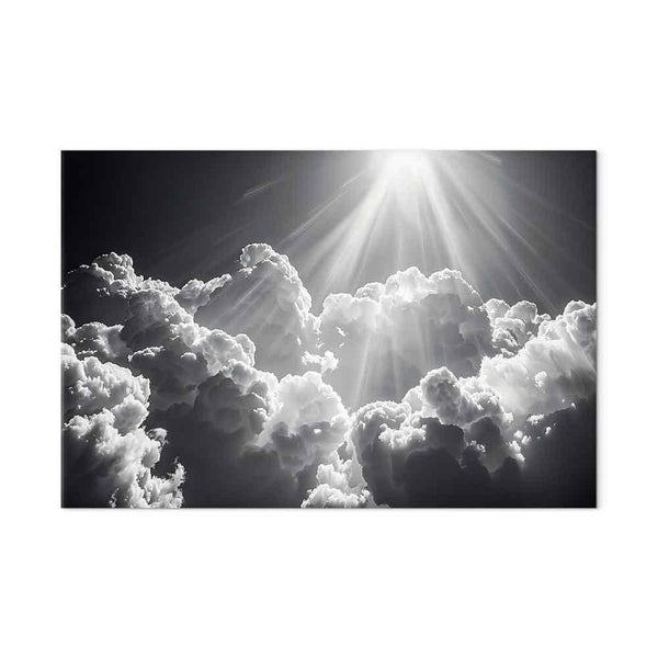 Quadro - Hope in the Clouds: Inspiring Rays of the Sun – Awaken Emotions