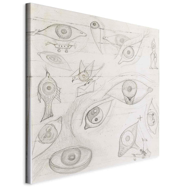 Quadro - Frida Kahlo – Drawing of Eyes