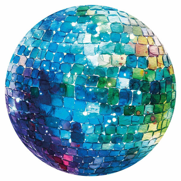Carta da parati rotondi - Turquoise disco ball
