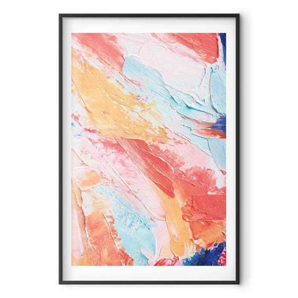 Poster - Colorful Harmony - dynamic color transitions in pastel tones