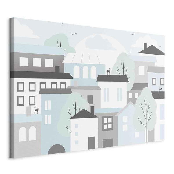Quadro - Colorful Town (1 Part) Wide