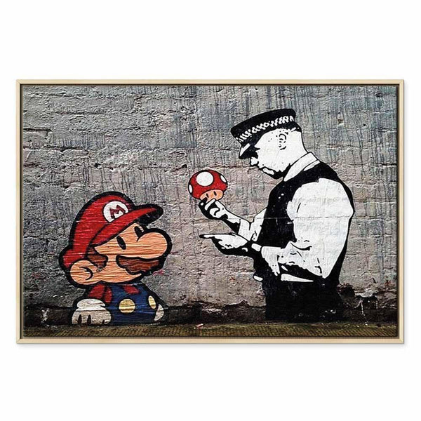 Quadro - Mario and Cop by Banksy