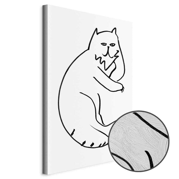 Quadro - Cat Relaxing (1 Part) Vertical