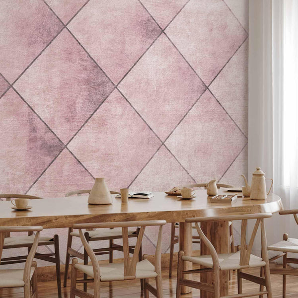 Carta da parati - Perfect cuts - uniform geometric pattern in tiled pattern with pattern