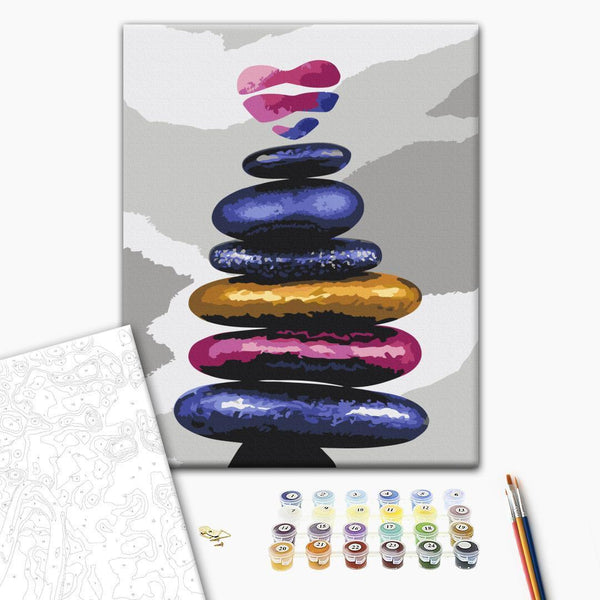Quadro fai da te - Colored Pebbles