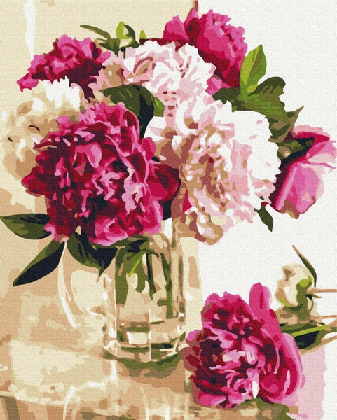 Quadro fai da te - Composition with peonies
